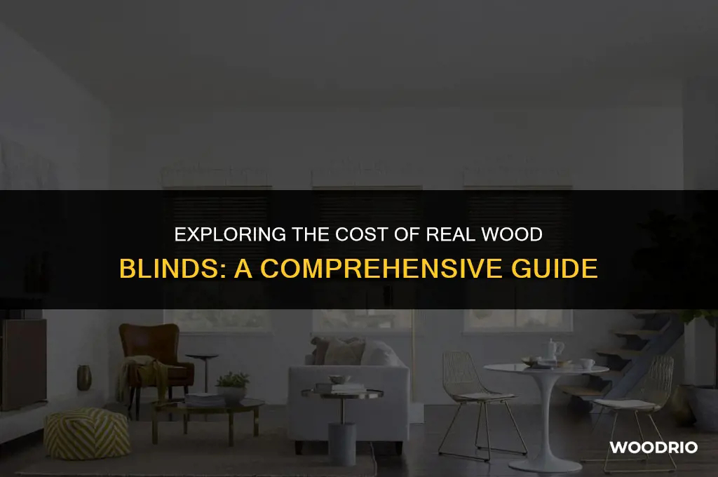 how much are real wood blinds