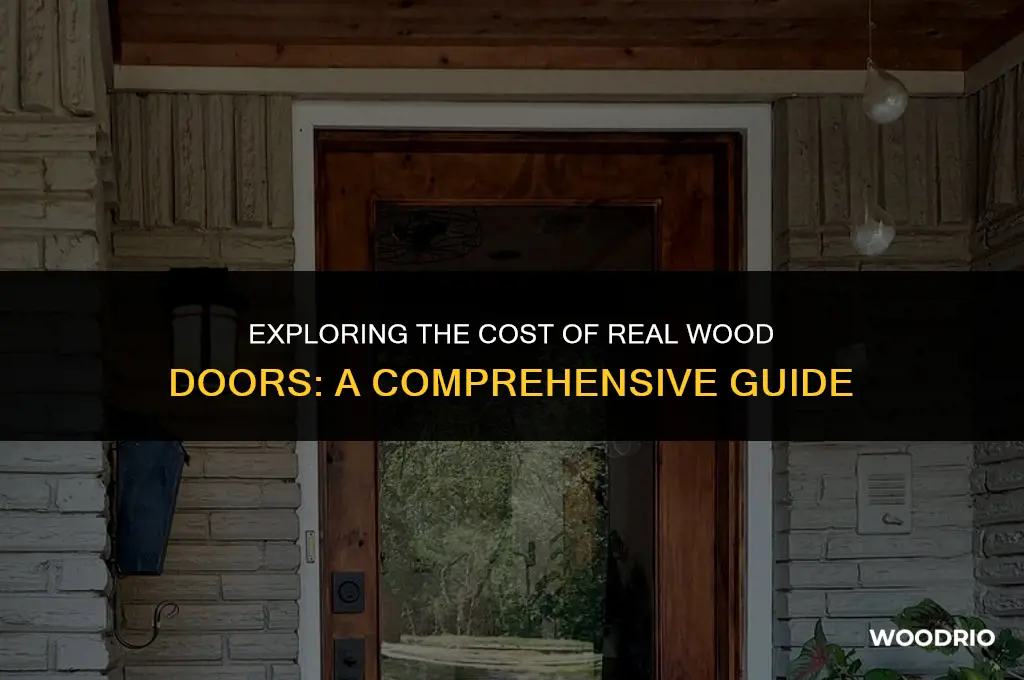 how much are real wood doors