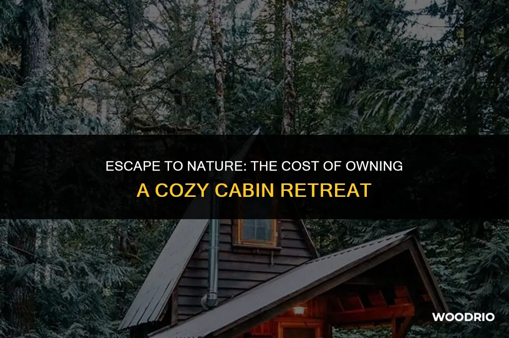 how much are small cabins in woods
