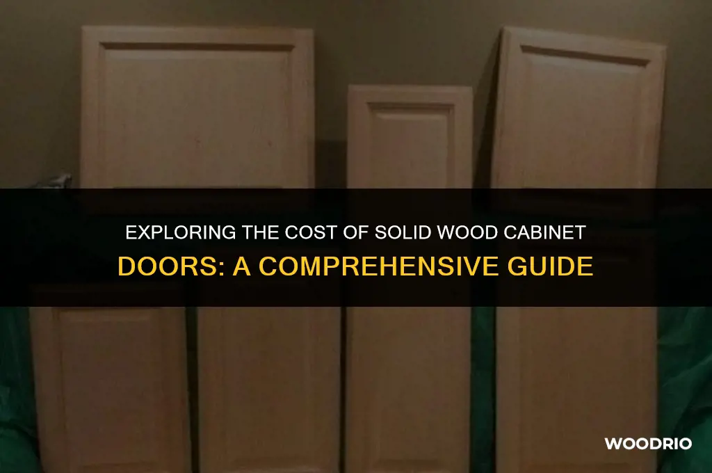 how much are solid wood cabinet doors