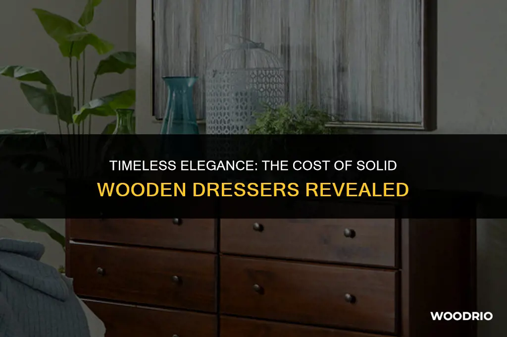 how much are solid wooden dressers