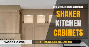 Exploring the Cost of Solid Wood Shaker Kitchen Cabinets