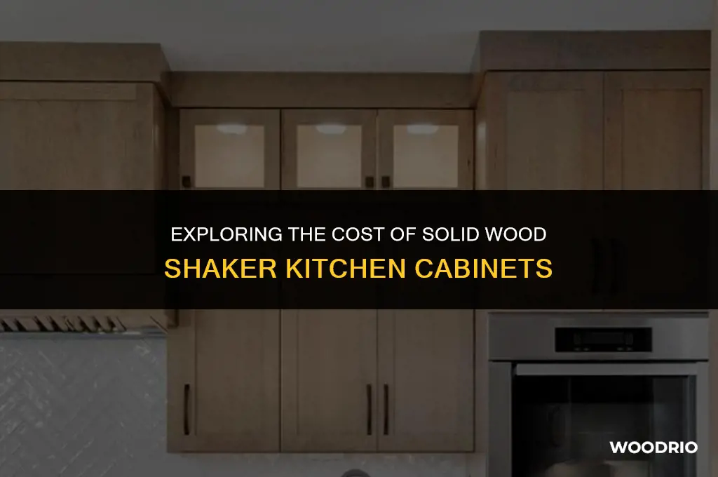 how much are stock solid wood shaker kitchen cabinets