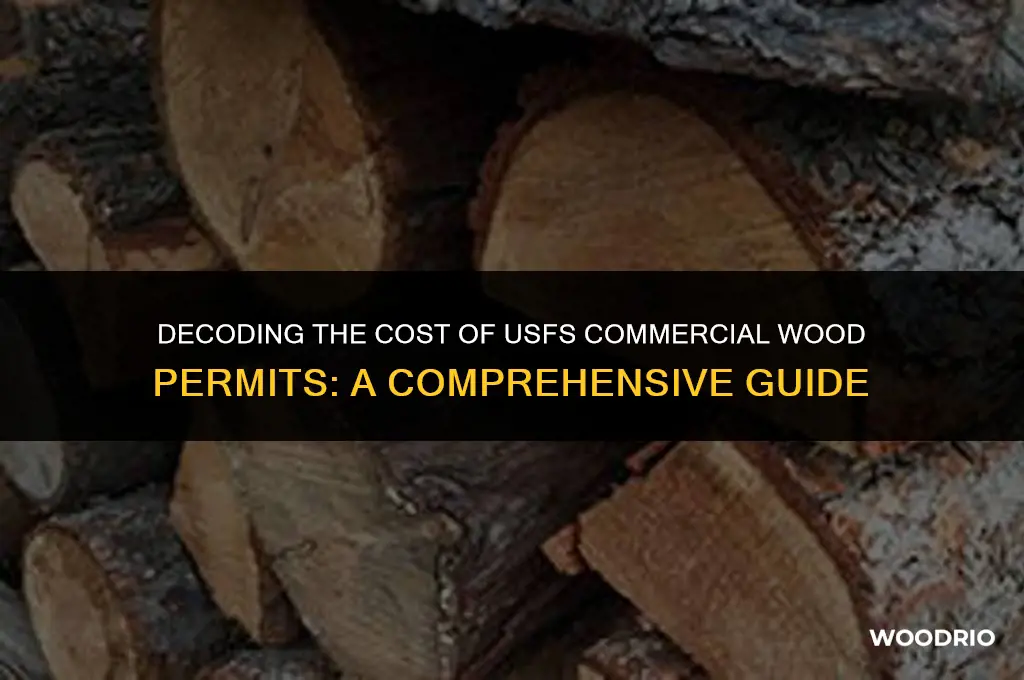 how much are usfs commercial wood permits