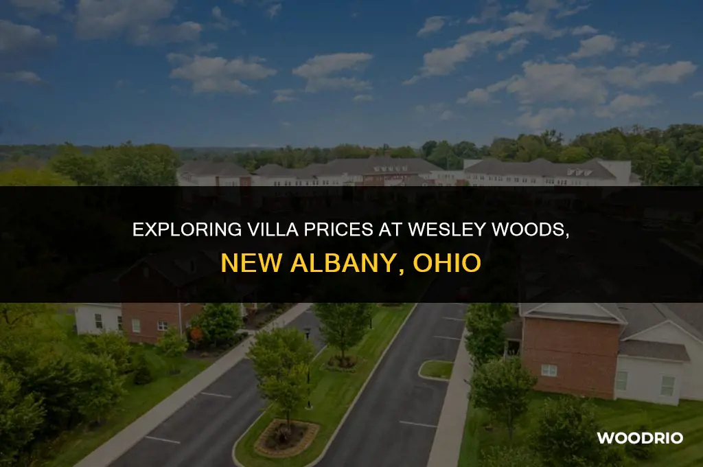 how much are villas at wesley woods new albany ohio