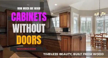 Exploring the Cost of Wood Cabinets Without Doors: A Comprehensive Guide