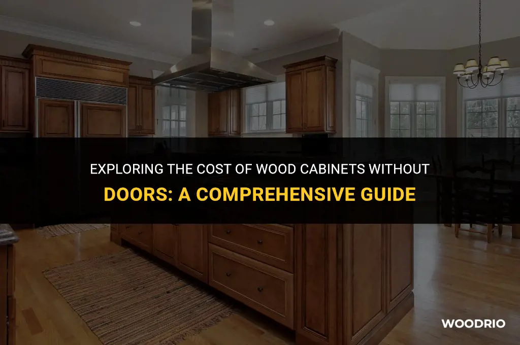 how much are wood cabinets without doors