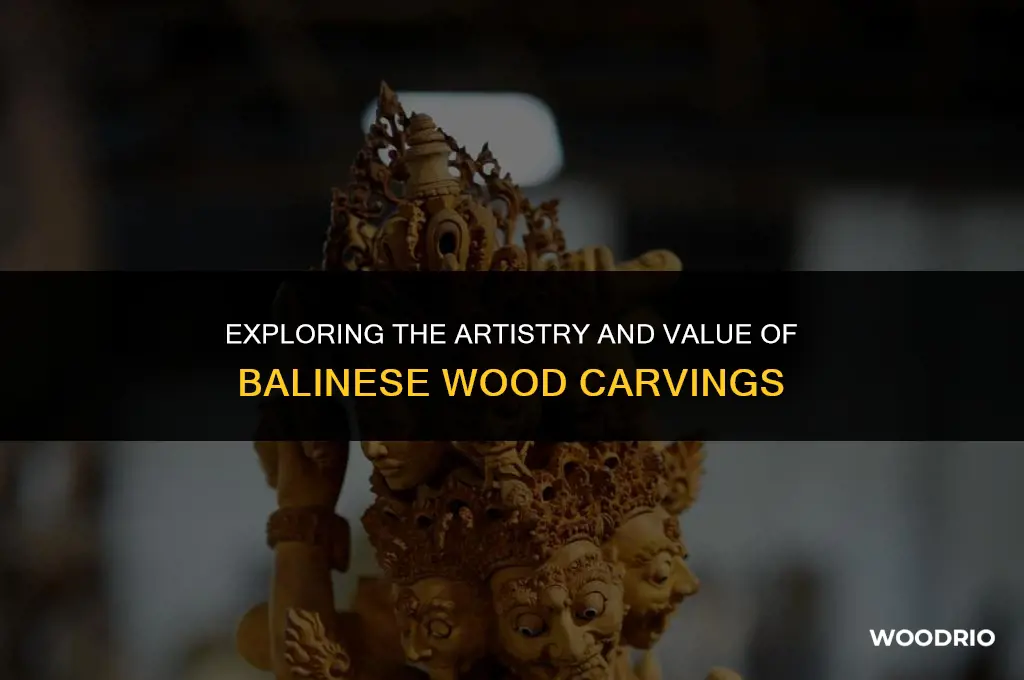 how much are wood carvings in bali