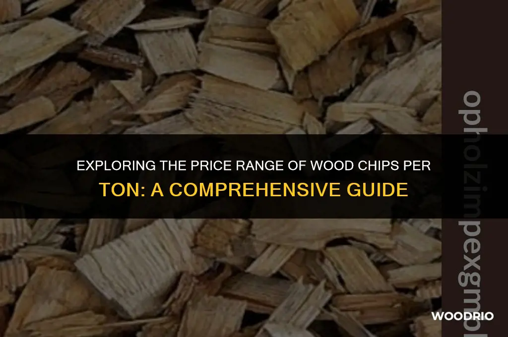how much are wood chips cost per ton