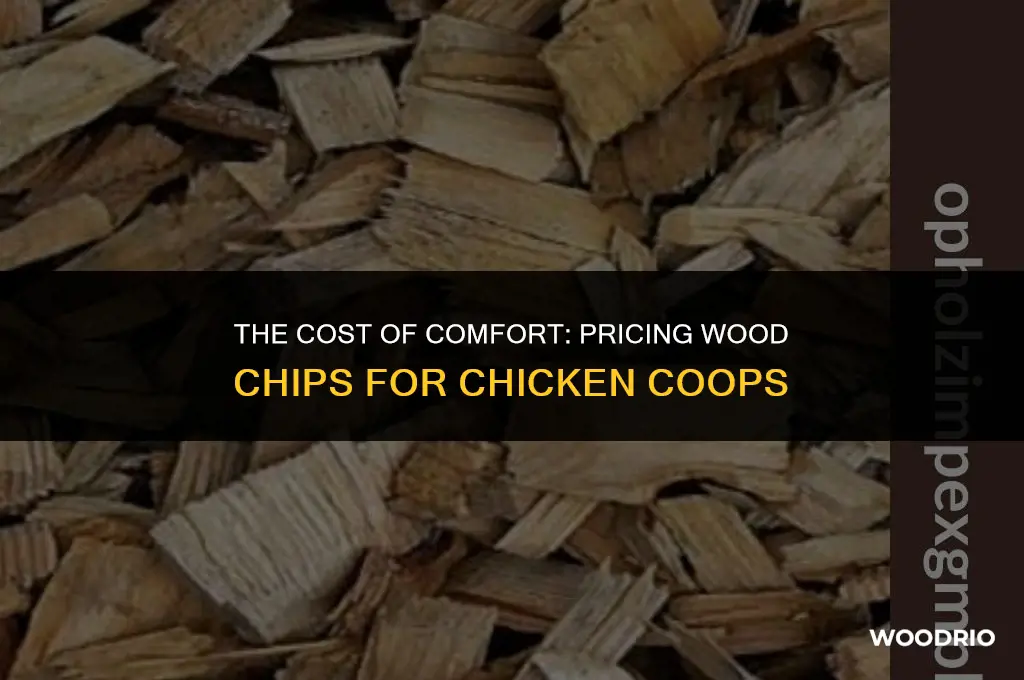 how much are wood chips for chickens