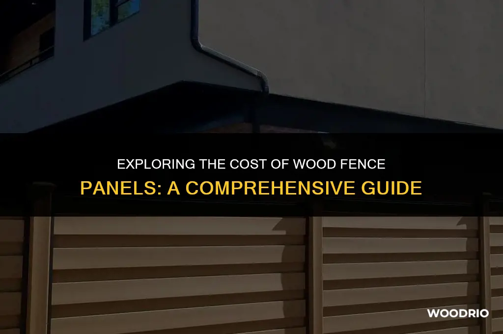 how much are wood fence panels