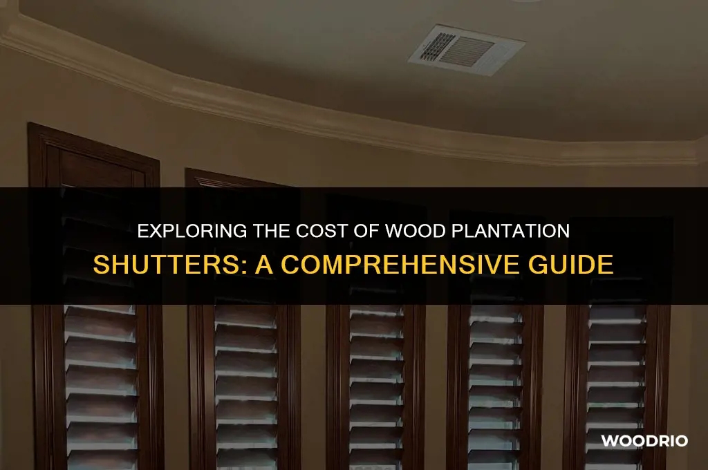 how much are wood plantation shutters