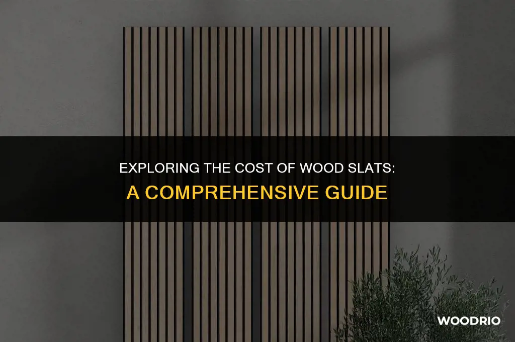 how much are wood slats