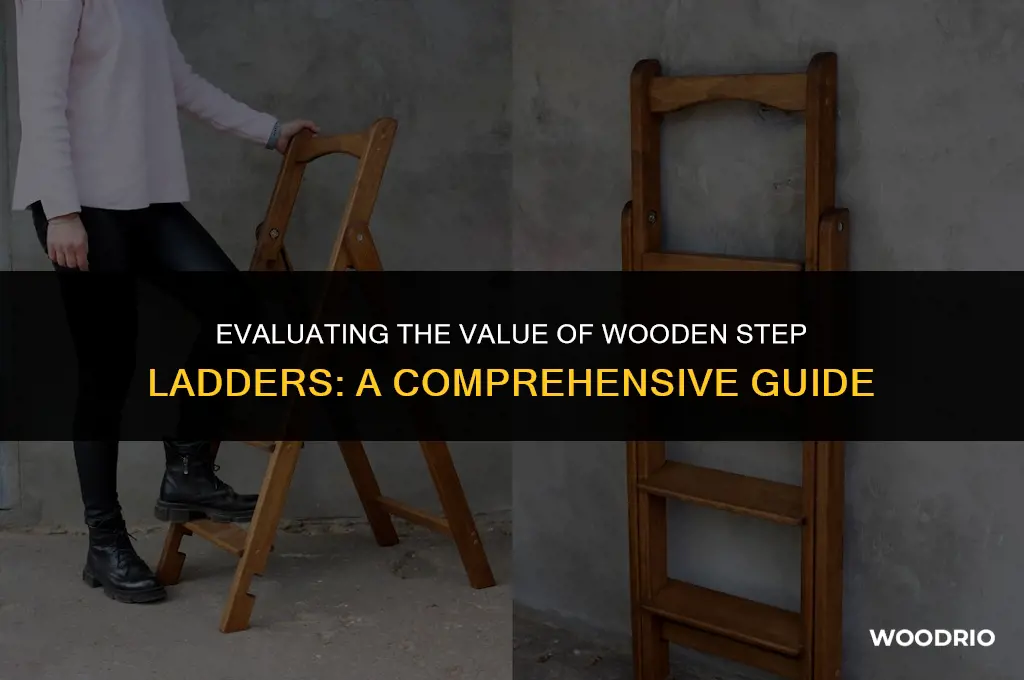 how much are wood step ladders worth