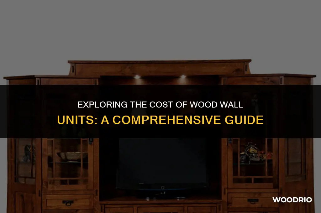 how much are wood wall units