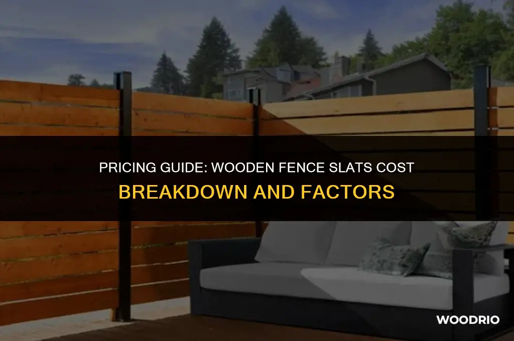 how much are wooden fence slats