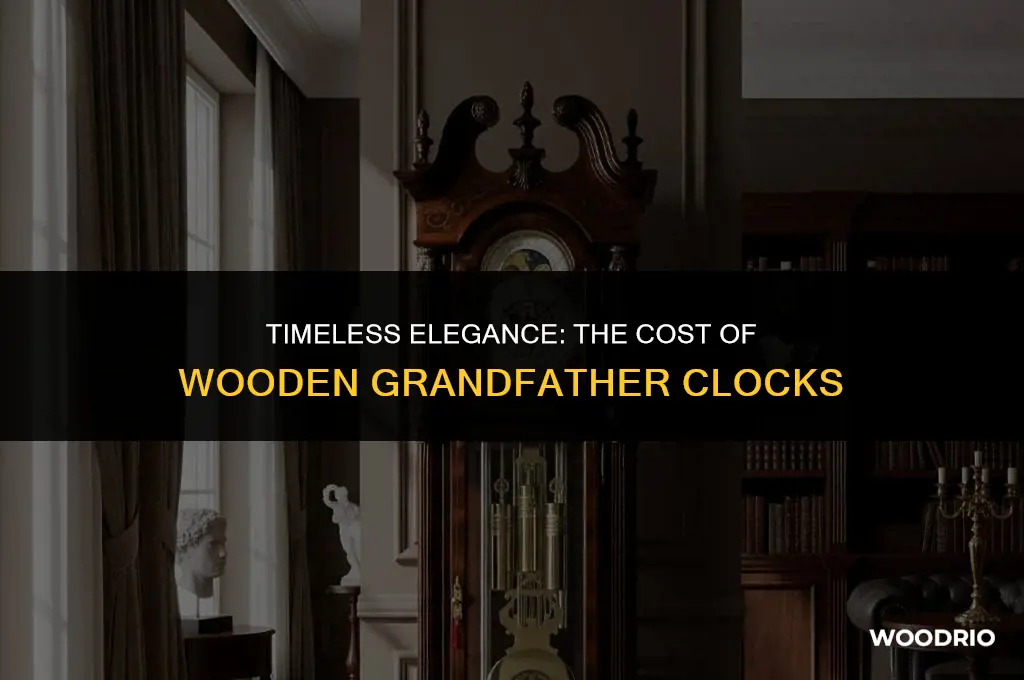 how much are wooden grandfather clocks