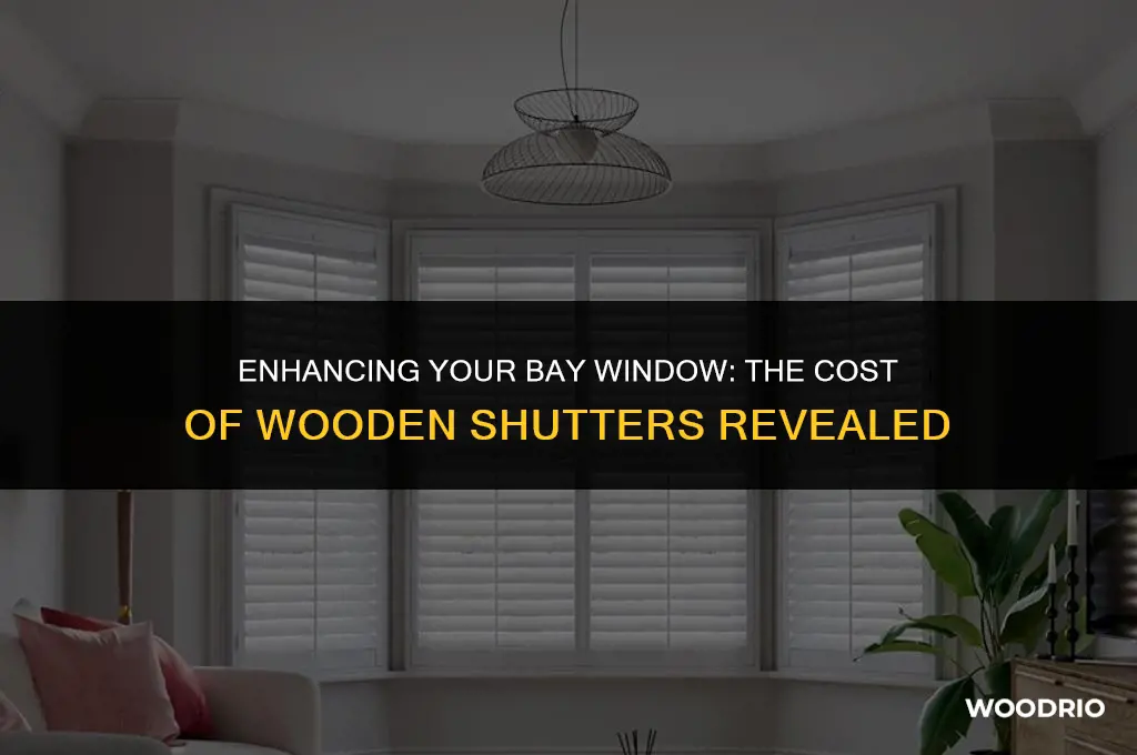 how much are wooden shutters for a bay window