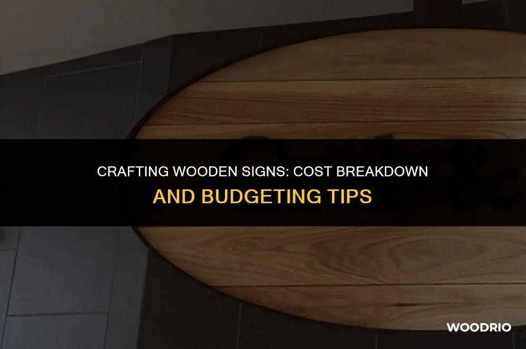 how much are wooden signs