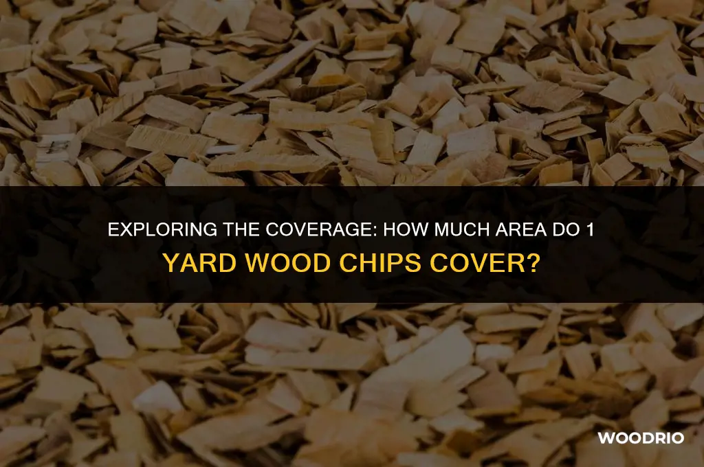 how much area 1 yard wood chips