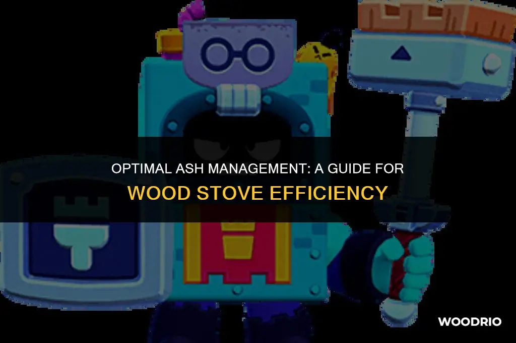 how much ash in wood stove