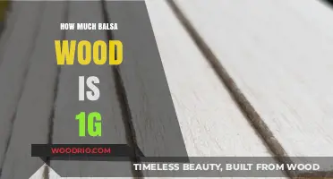 Exploring the Lightweight World: How Much Balsa Wood Equals 1 Gram?