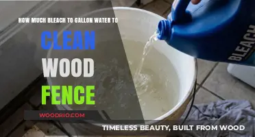 Bleach and Water Ratio for Cleaning Wood Fences: A Guide