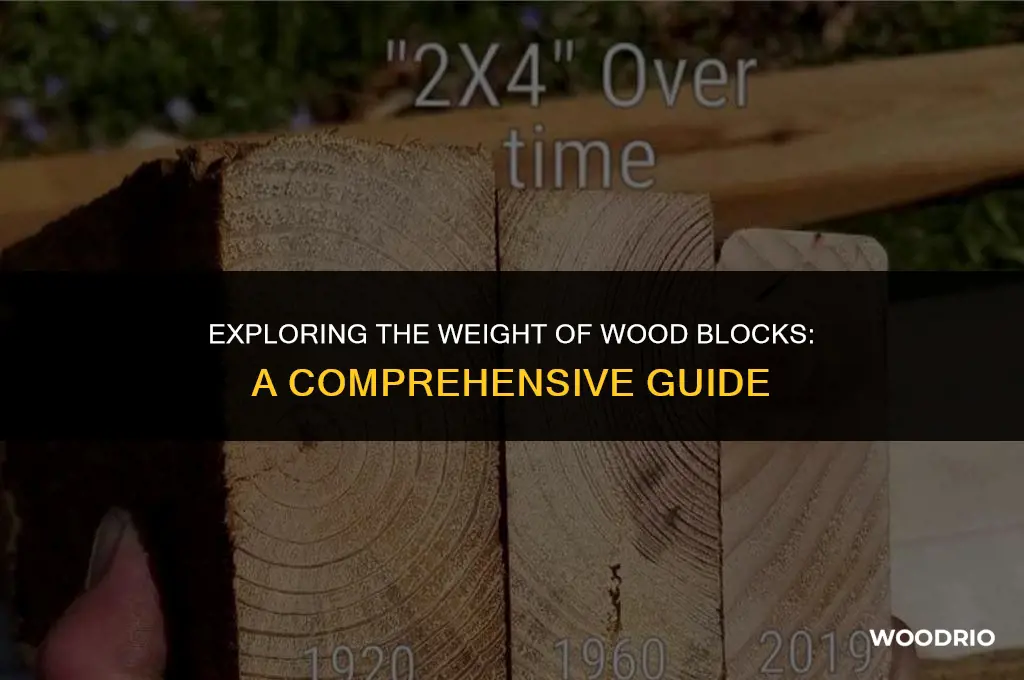 how much block of wood weigh