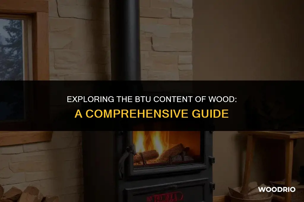 how much btu is in wood
