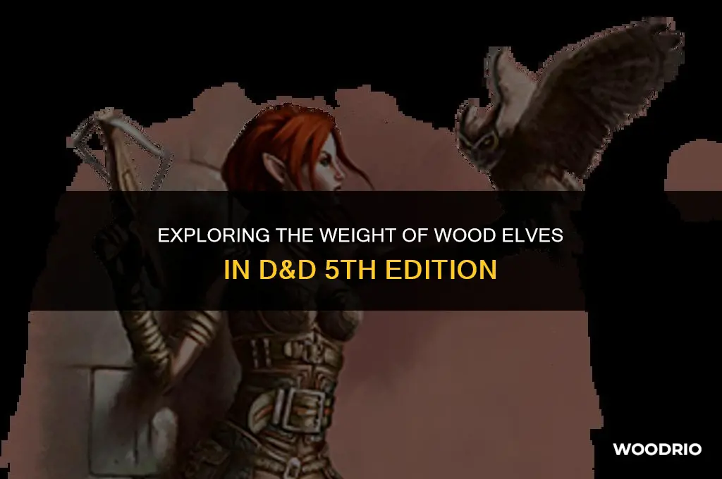 how much can a wood elf weigh in dnd 5e