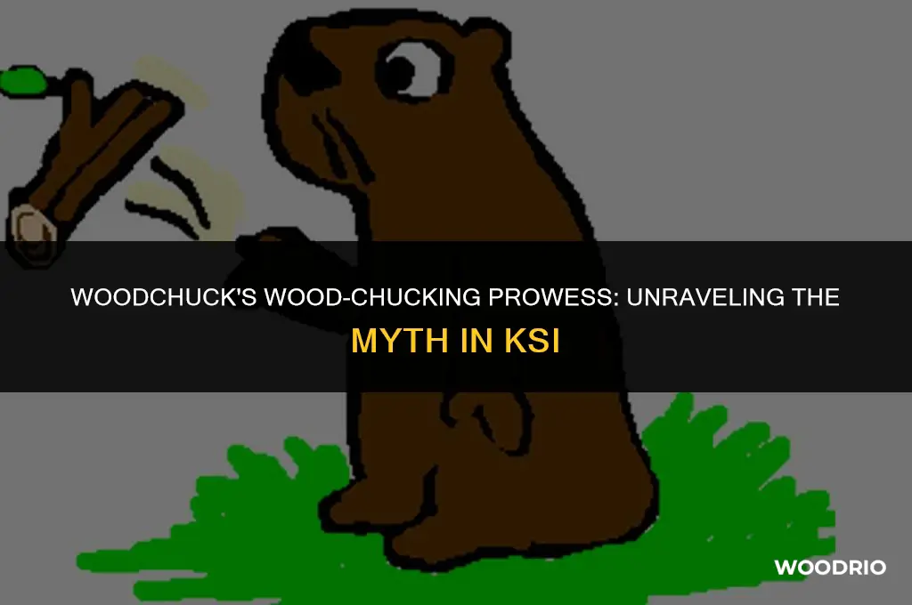 how much can a woodchuck chuck wood ksi