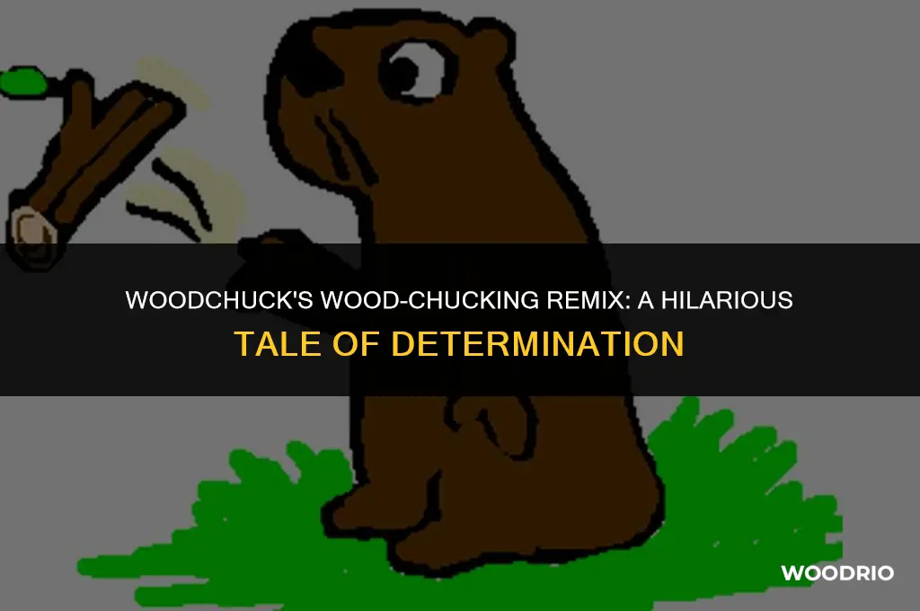 how much can a woodchuck chuck wood remix