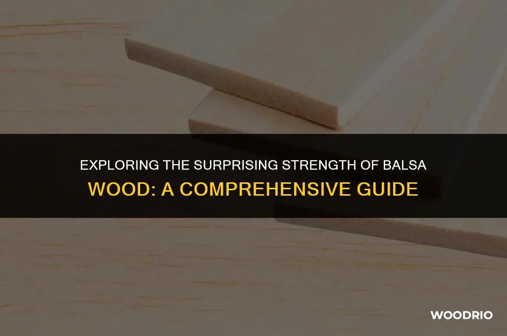 how much can balsa wood hold