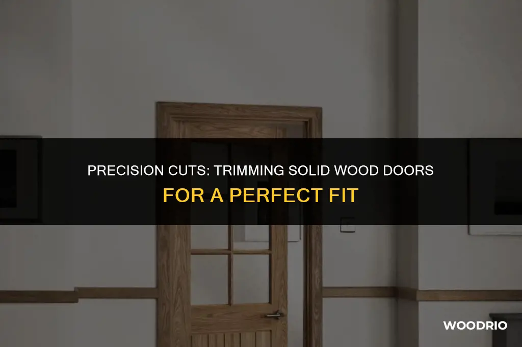 how much can be cut off a solid wood door