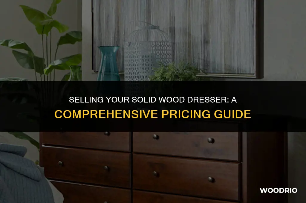 how much can i sell a solid wood dresser