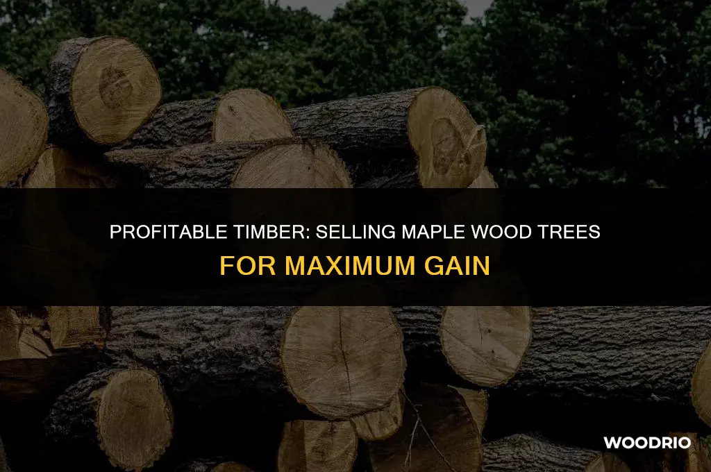 how much can i sell maple wood trees