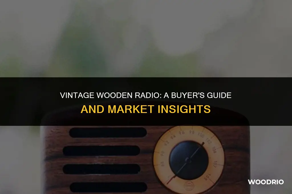 how much can i sell my old wooden radio for