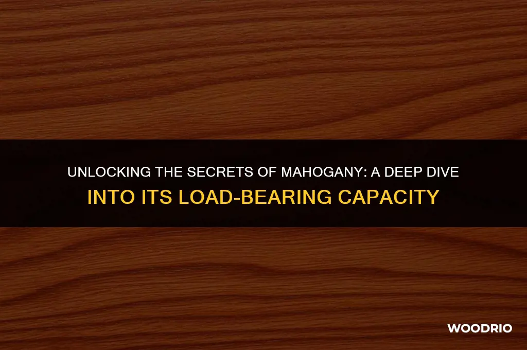 how much can mohoganny wood hold