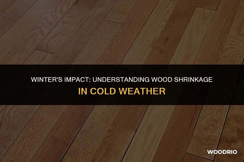how much can wood shrink in the winter