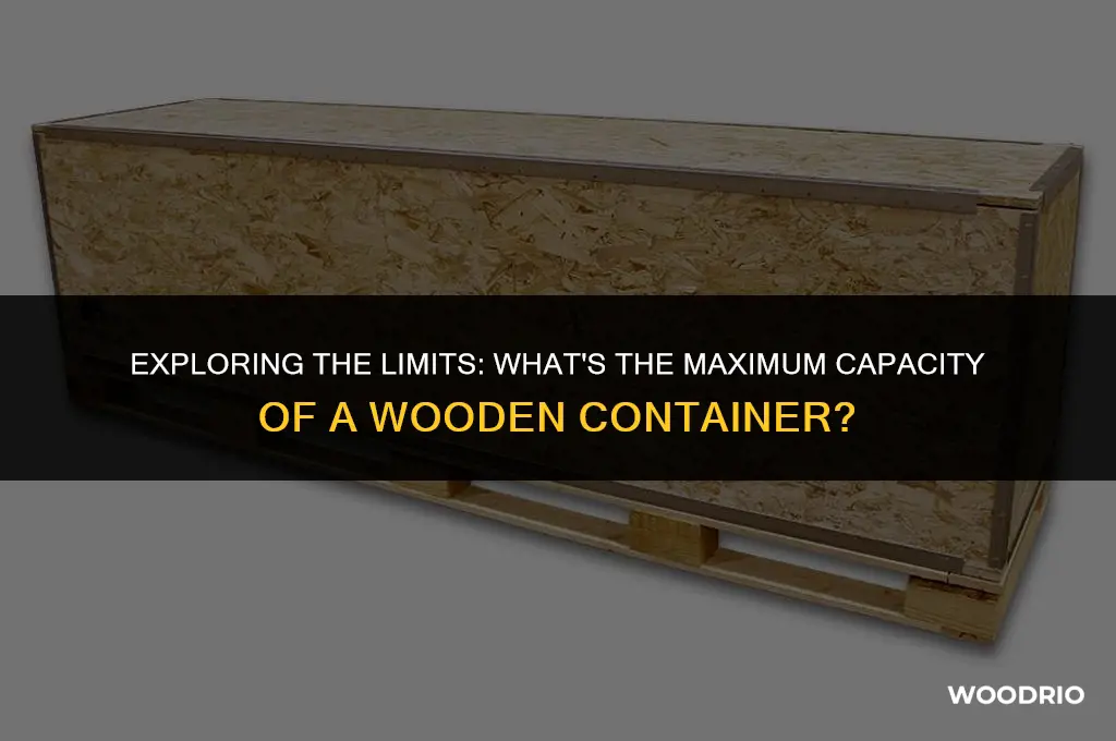 how much can you fit in a wood