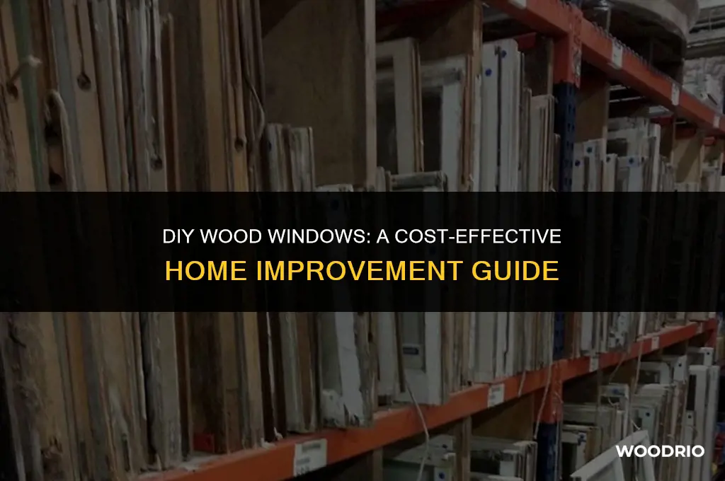 how much can you save making your own wood window