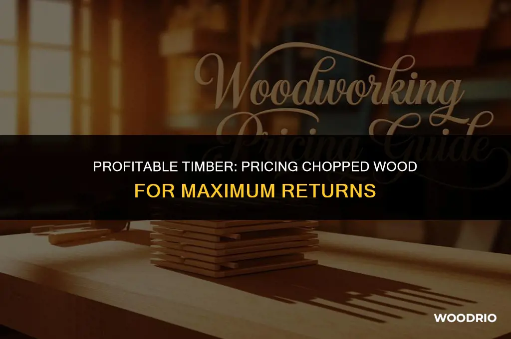 how much can you sell choped wood for