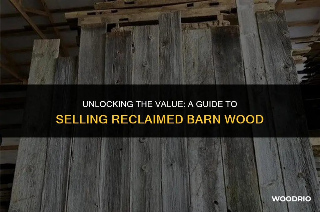 how much can you sell old barn wood for