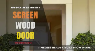 Precision Trimming: Maximizing Space with Screen Wood Doors