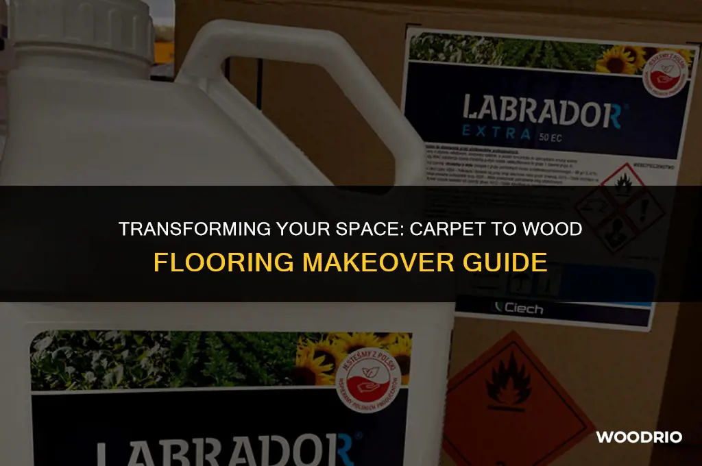 how much change my carpet to wood