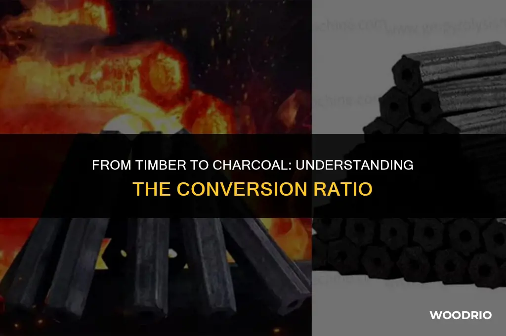 how much charcoal from 1 ton of wood