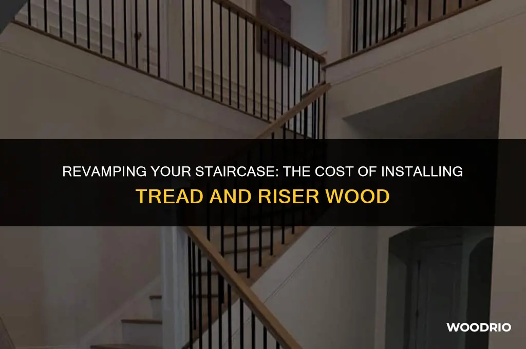 how much charge to install tread and riser wood