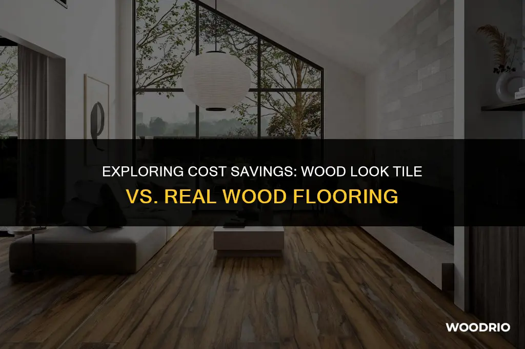 how much cheaper is wood look tile