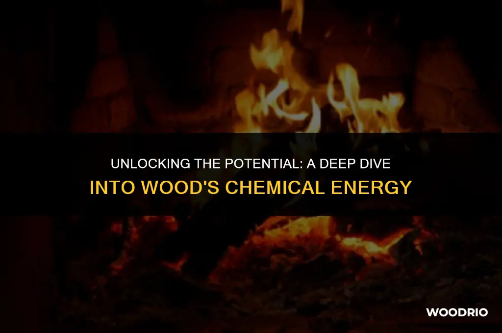 how much chemical energy is in wood