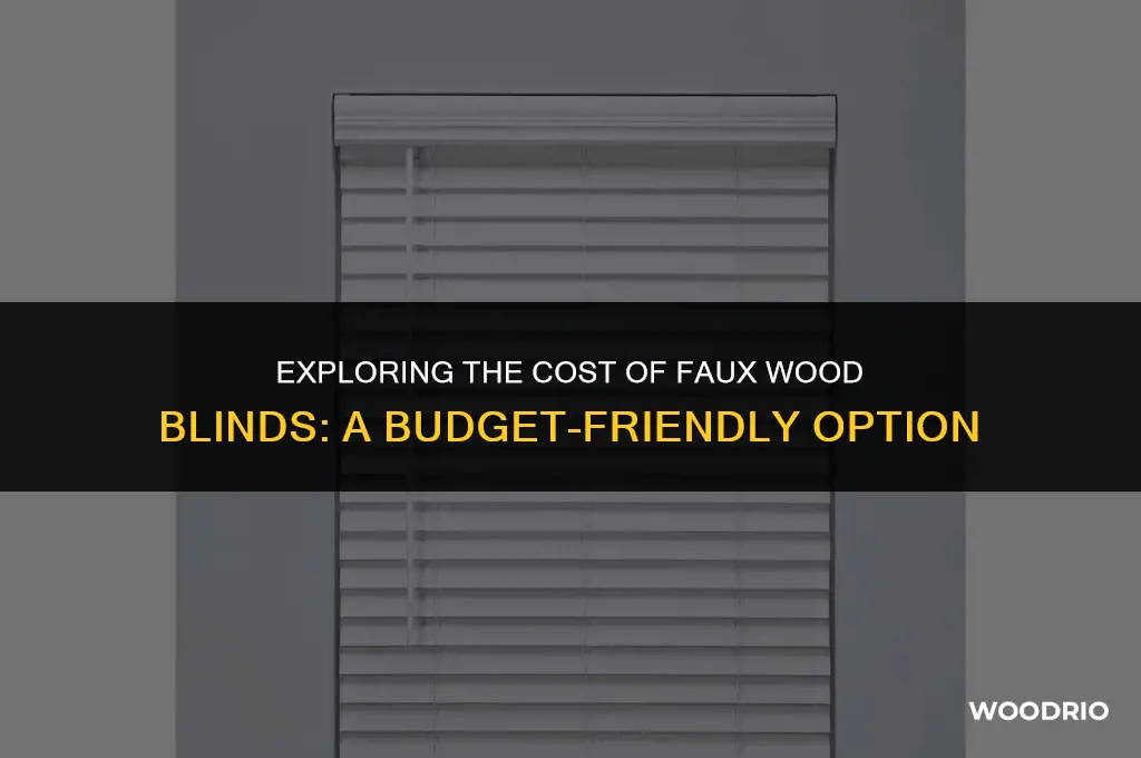 how much do faux wood blinds cost